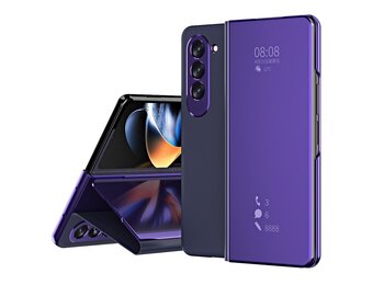 Lunso - Samsung Galaxy Z Fold5 - Window view cover hoes - Paars
