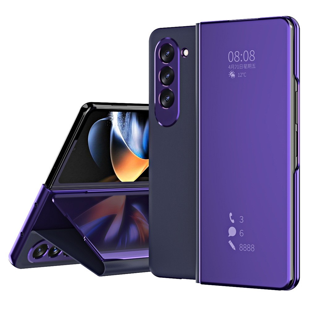 Samsung Galaxy Z Fold5 Window view cover hoes - Paars