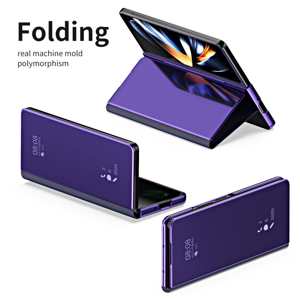 Samsung Galaxy Z Fold5 Window view cover hoes - Paars