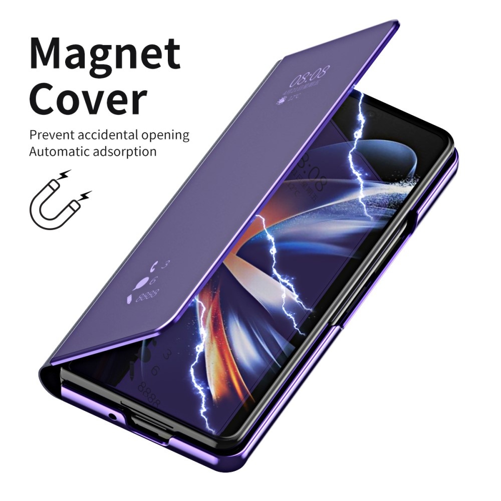 Samsung Galaxy Z Fold5 Window view cover hoes - Paars