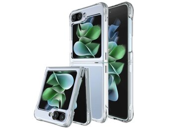 Lunso - Samsung Galaxy Z Flip5 - Backcover hoes  - Transparant