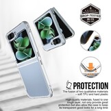 Samsung Galaxy Z Flip5 Backcover hoes - Transparant