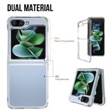 Samsung Galaxy Z Flip5 Backcover hoes - Transparant