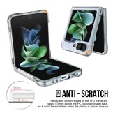Samsung Galaxy Z Flip5 Backcover hoes - Transparant