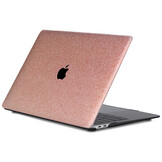 MacBook Air 15 inch (2023-2025) cover hoes case - Glitter Rose Goud