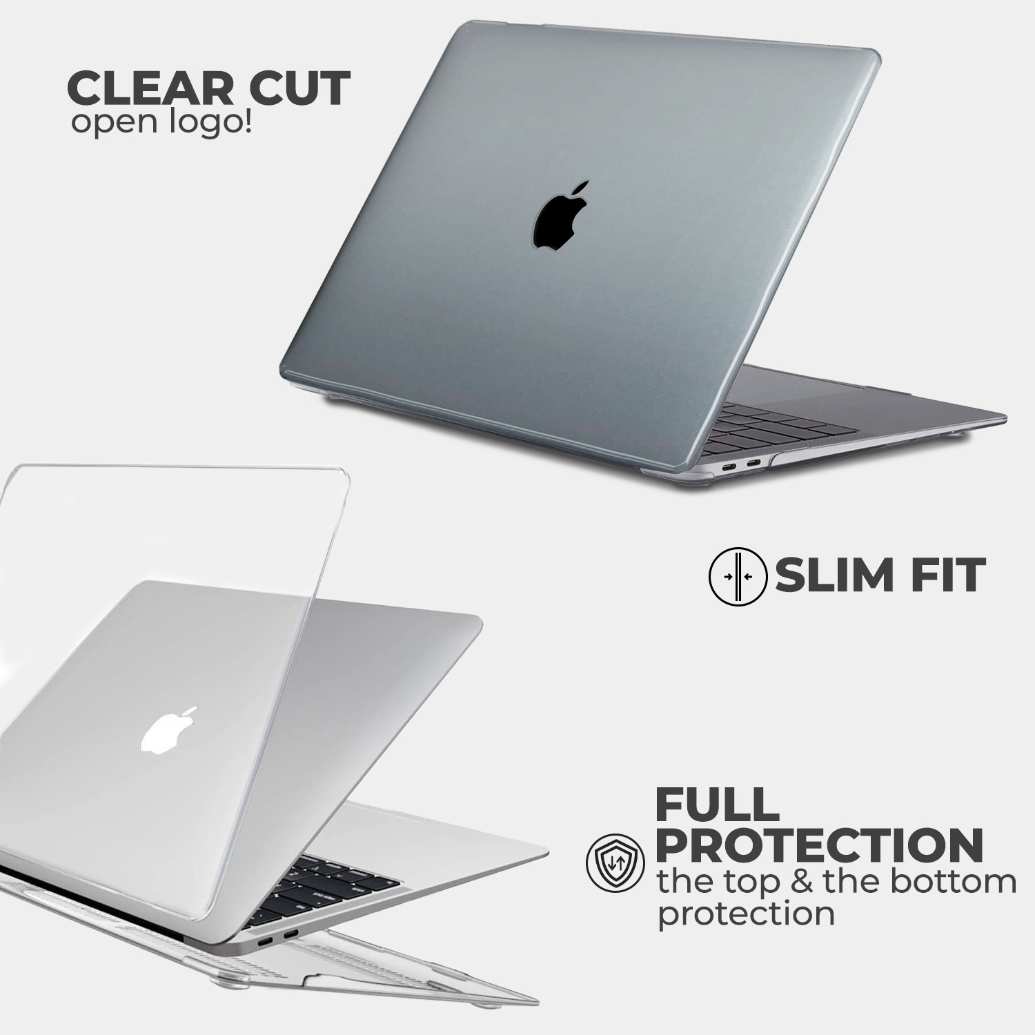 MacBook Air 15 inch (2023-2025) cover hoes case - Glitter Zwart