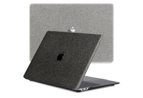 Lunso MacBook Air 15 inch (2023-2025) cover hoes - case - Glitter Zwart