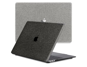Lunso MacBook Air 15 inch (2023-2025) cover hoes - case - Glitter Zwart