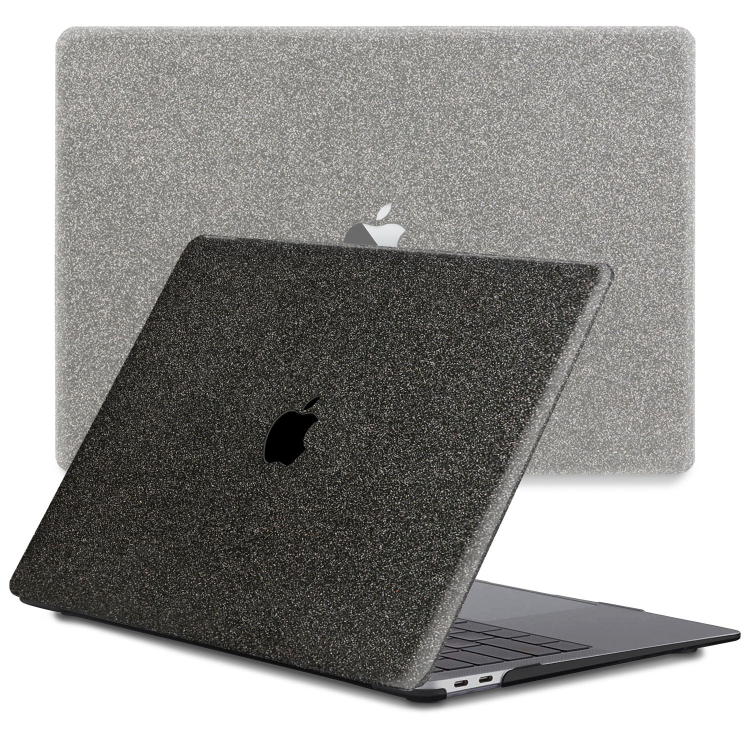 MacBook Air 15 inch (2023-2025) cover hoes case - Glitter Zwart