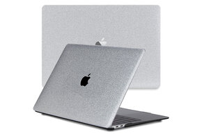 Lunso MacBook Air 15 inch (2023-2026) cover hoes - case - Glitter Zilver