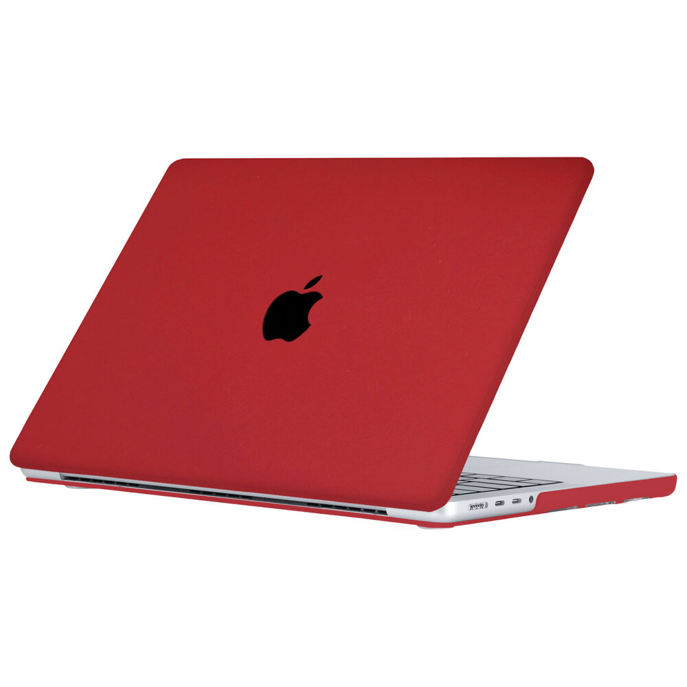 Lunso MacBook Air 15 inch (2023) cover hoes Sand Bordeaux Red