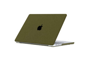 Lunso MacBook Air 15 inch (2023-2025) cover hoes - case - Sand Army Green