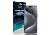 Lunso - iPhone 15 Pro Max - Duo Pack (2 stuks) Beschermfolie - Full Cover Screen protector