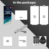 iPhone 15 Pro Max Duo Pack (2 stuks) Beschermfolie Full Covered Screen protector inclusief bevestiging tool