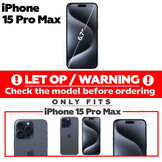 iPhone 15 Pro Max Duo Pack (2 stuks) Beschermfolie Full Covered Screen protector inclusief bevestiging tool