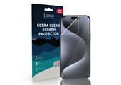 Lunso - iPhone 15 Pro - Duo Pack (2 stuks) Beschermfolie - Full Cover Screen protector