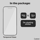 iPhone 15 Pro Max Gehard beschermglas met Zwarte Rand (Screenprotector)