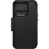 iPhone 15 Pro Otterbox Strada Case leren bookcase hoesje - Zwart