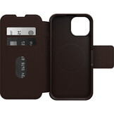 iPhone 15 Otterbox Strada Case leren bookcase hoesje - Bruin