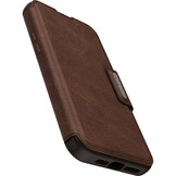 iPhone 15 Pro Max Otterbox Strada Case leren bookcase hoesje - Bruin
