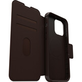 iPhone 15 Pro Max Otterbox Strada Case leren bookcase hoesje - Bruin