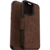 iPhone 15 Pro Max Otterbox Strada Case leren bookcase hoesje - Bruin