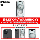 iPhone 15 Slim Bookcase hoesje - Zwart