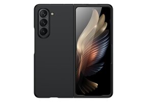 Lunso - Samsung Galaxy Z Fold5 - Backcover hoes - Zwart