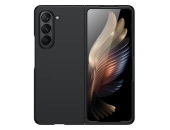 Lunso - Samsung Galaxy Z Fold5 - Backcover hoes - Zwart