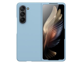 Lunso - Samsung Galaxy Z Fold5 - Backcover hoes - Lichtblauw