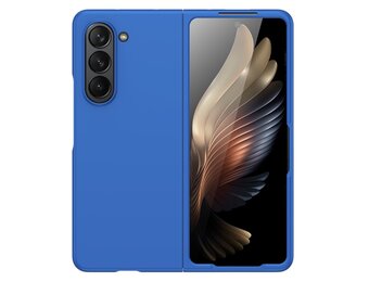 Lunso - Samsung Galaxy Z Fold5 - Backcover hoes - Donkerblauw