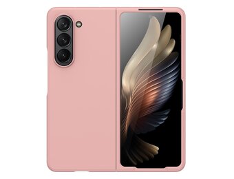 Lunso - Samsung Galaxy Z Fold5 - Backcover hoes - Lichtroze