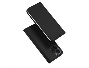 Dux Ducis - iPhone 15 Pro - Slim bookcase hoesje - Zwart