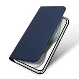 iPhone 15 Plus Slim Bookcase hoesje - Donkerblauw