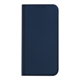 iPhone 15 Plus Slim Bookcase hoesje - Donkerblauw