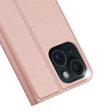 iPhone 15 Plus Slim Bookcase hoesje - Rose Goud