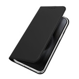 iPhone 15 Pro Max Slim Bookcase hoesje - Zwart