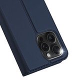 iPhone 15 Pro Max Slim Bookcase hoesje - Donkerblauw