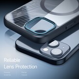 iPhone 15 Plus Dux Ducis  Aimo Magsafe Back cover hoesje - Zwart
