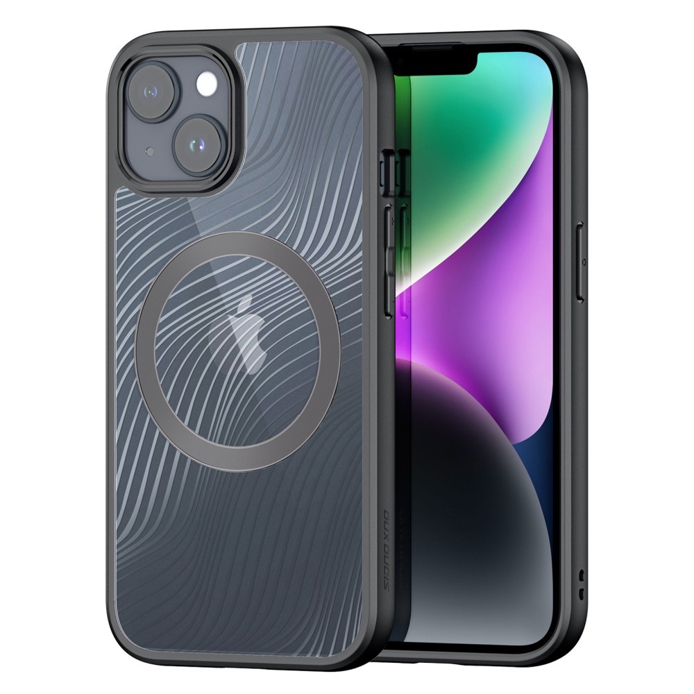 iPhone 15 Dux Ducis  Aimo Magsafe Back cover hoesje - Zwart