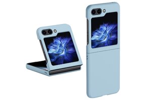 Lunso - Samsung Galaxy Z Flip5 - Backcover hoes - Lichtblauw