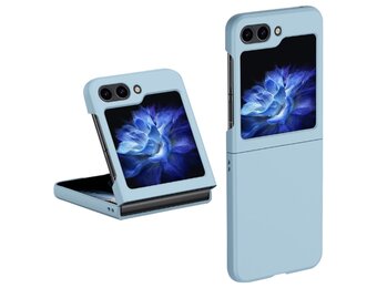 Lunso - Samsung Galaxy Z Flip5 - Backcover hoes - Lichtblauw