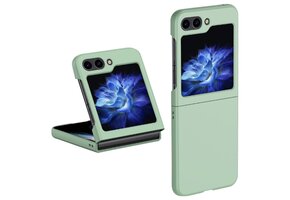 Lunso - Samsung Galaxy Z Flip5 - Backcover hoes - Lichtgroen