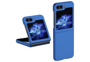 Lunso - Samsung Galaxy Z Flip5 - Backcover hoes - Blauw