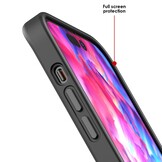 iPhone 15 Plus back cover hoesje - Metalen ring Paars
