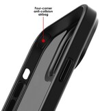 iPhone 15 Plus back cover hoesje - Metalen ring Paars