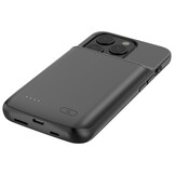 iPhone 15 Powerbank hoesje 6000 mAh hoes - Zwart