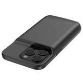 iPhone 15 Powerbank hoesje 6000 mAh hoes - Zwart