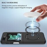 Samsung Galaxy Z Flip5 Magnetische hardcover hoes - Zwart