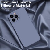 iPhone 15 Pro Hoesje Flexibel silicone Backcover - Lavendel + Gratis beschermglas